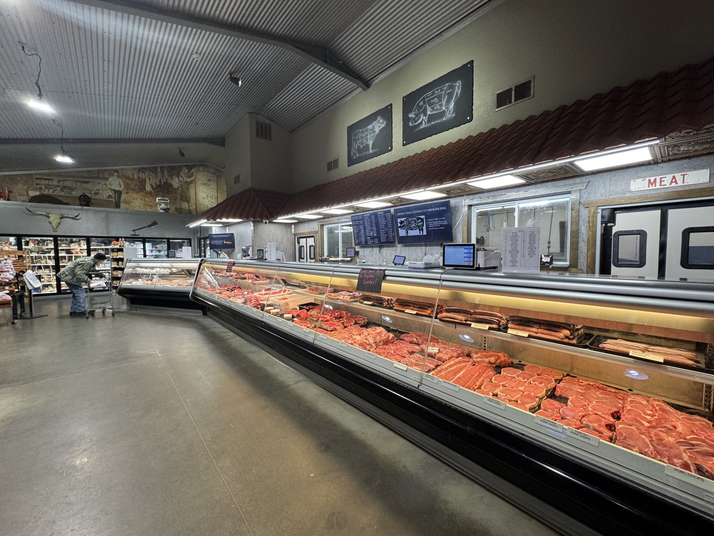 The meat counter at Palumbo’s.